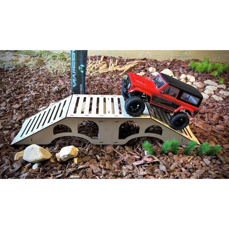 Absima 2320200 RC-parcours boogbrug hindernis 635x150x115 mm zwart