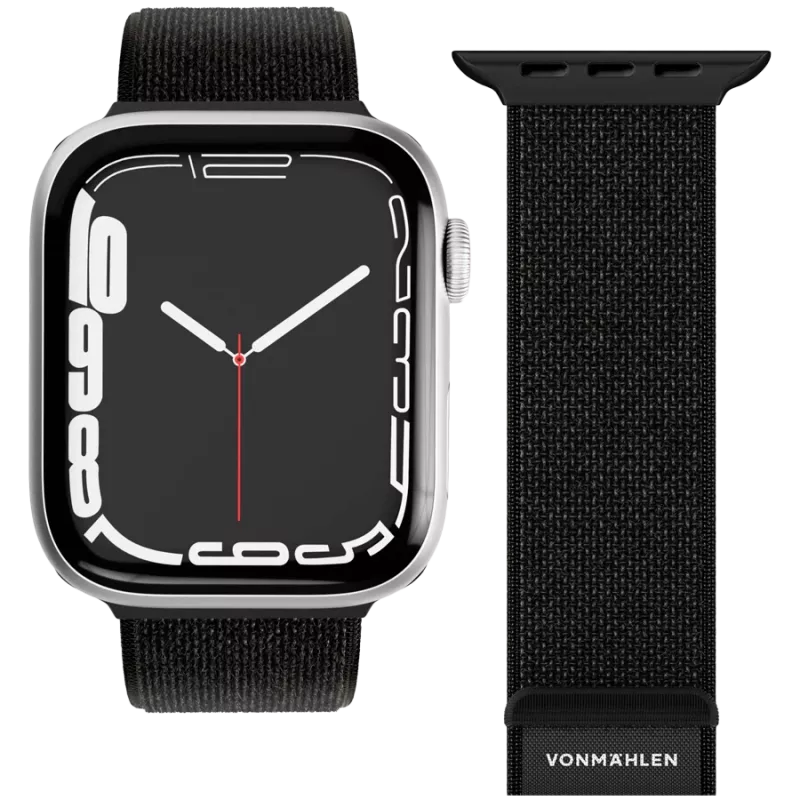 VONMÄHLEN Fitness Loop 2 armband voor Apple Watch 40/41/42mm, zwart