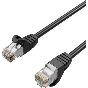 Flexline FL31-39485 Cat.7 S/FTP PUR patchkabel, RJ45, 30m, zwart