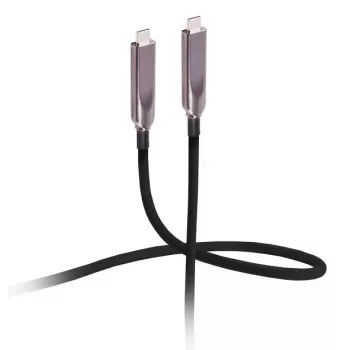 Flexline USB-C hybride actieve optische kabel 12,5m 8K 60Hz 10Gbps 60W PD TPU zwart FL31-44211