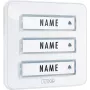 M-E MODERN-ELECTRONICS KTA-3 W deurbelknop-paneel voor 3 gezinnen, wit