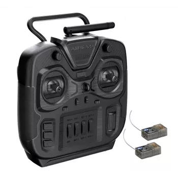 Absima SR6S-EVO 6-kanaals 2,4GHz stick-afstandsbedieningssysteem met twee ontvangers (zwart) 2000111