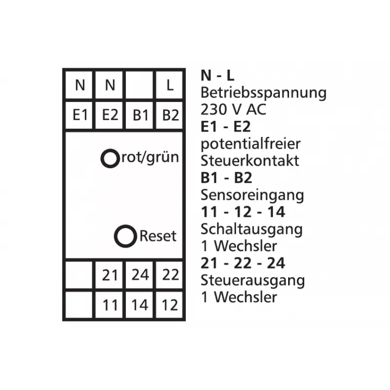 METZ CONNECT DRIW-E16 Vermogensrelais, zwart/wit 1101500522
