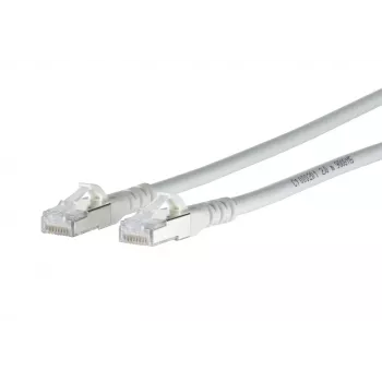 METZ BTR 1308450288-E Cat.6A S/FTP LSZH-patchkabel, 0,2 m, wit