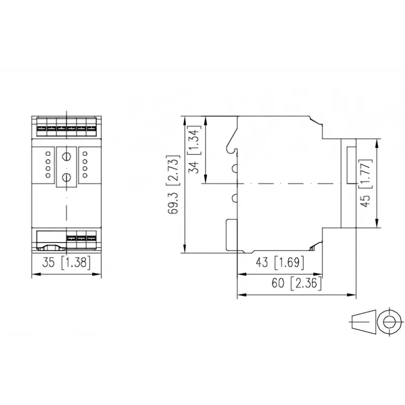 METZ Connect MR-F-GW Modbus RTU/Modbus TCP-gateway (1108300170)