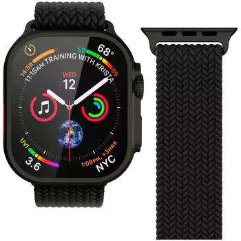 VONMÄHLEN Woven Loop 40, 41, 42mm eenheidsmaat, All Black