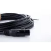 Cordial EM 10 FP XLR naar 6,3 mm mono jack audiokabel 10 m zwart 14752