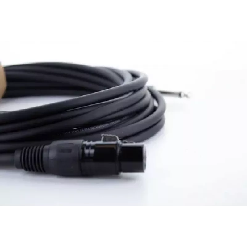 Cordial EM 10 FP XLR naar 6,3 mm mono jack audiokabel 10 m zwart 14752