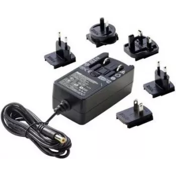 Dehner Elektronik vaste spanning stekkervoeding 24V/DC 1A 24W met UK-, USA- & Australië-adapters (27476)