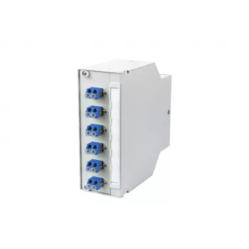 Metz 15024A07406-E OpDAT REGpro VIK 6xLC-D OS2 glasvezelverdeelbox, zuiverwit RAL 9010