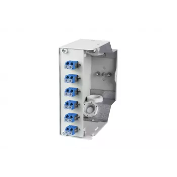 Metz 15024A07406-E OpDAT REGpro VIK 6xLC-D OS2 glasvezelverdeelbox, zuiverwit RAL 9010