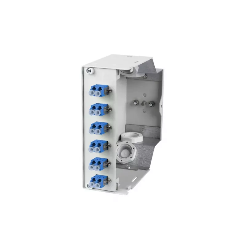 Metz 15024A07406-E OpDAT REGpro VIK 6xLC-D OS2 glasvezelverdeelbox, zuiverwit RAL 9010