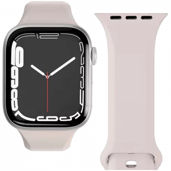 VONMÄHLEN Classic Band 2 voor Apple Watch 40/41/42mm, band van volledig rundleder in crème