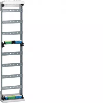 Hager ZAD717 nabouwveld voor meteraansluitzuil, 7 rijen, 12 modules per rij, N/PE-steekklemmen, reinwit