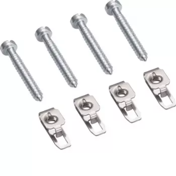 Hager ZZ44SF DIN-rail montagebeugel, 4-pack, grijs