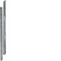 Hager UN04A roestvrijstalen profielrail, 600 mm, 2 stuks