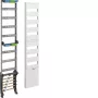 Hager ZH53XS verdeelmontagemodule, 12 TE, 7 rijen, N+PE klemmenblokken, lichtgrijs