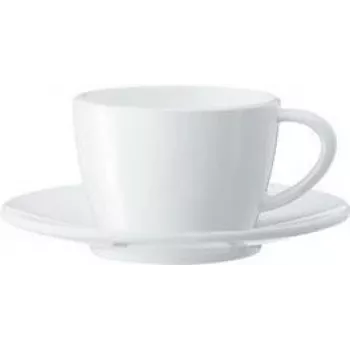 JURA cappuccino-kopjesset, 2 porseleinen kopjes & schoteltjes, 180 ml, wit 66501