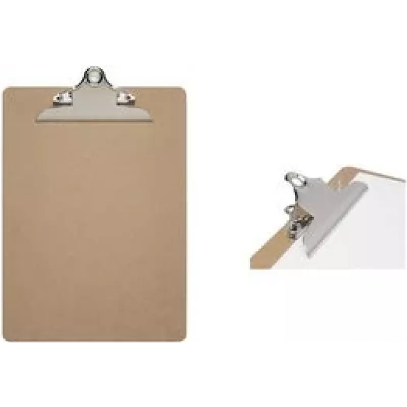 MAULclassic A4 klembord, hardboard, metaalklem, bruin 2392570