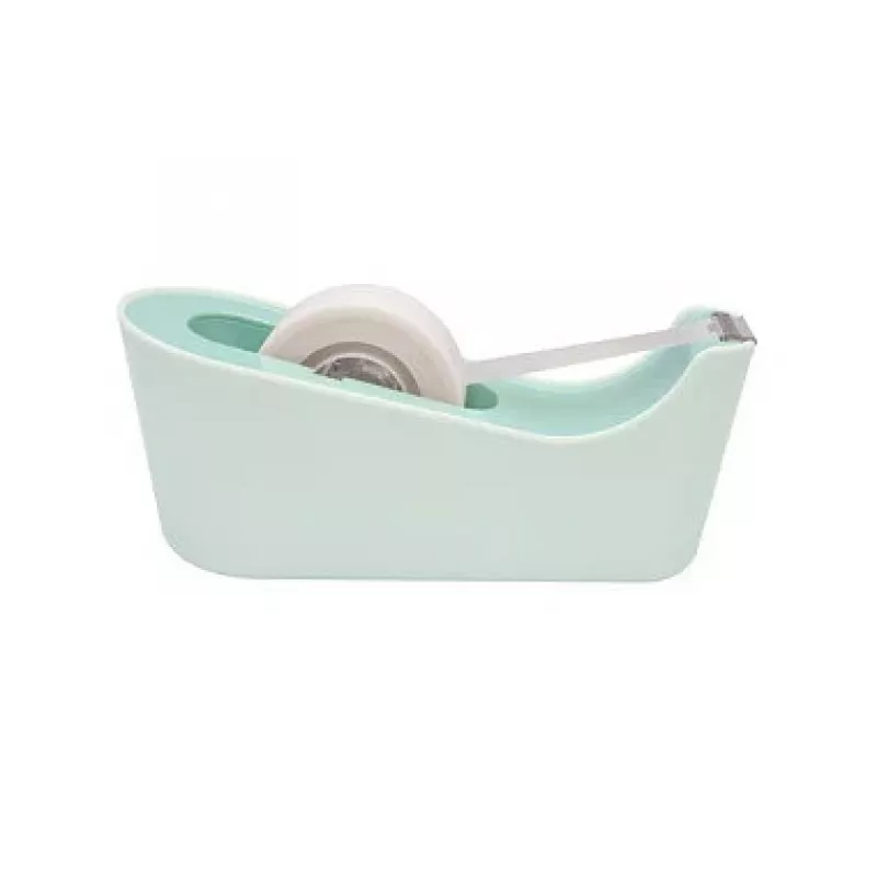 3M Scotch C18 mintgroene tafeldispenser met Magic Tape, 19 mm x 7,5 m, transparant