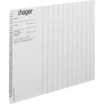 HAGER ZZ90B labelvellen voor Legrand Mosaic modules, A4, wit, 10-pack