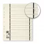 ELBA register met perforatie, DIN A4 extra breed, kraftkarton 230 g/m², zwarte lijnopdruk 1-10 (06457)