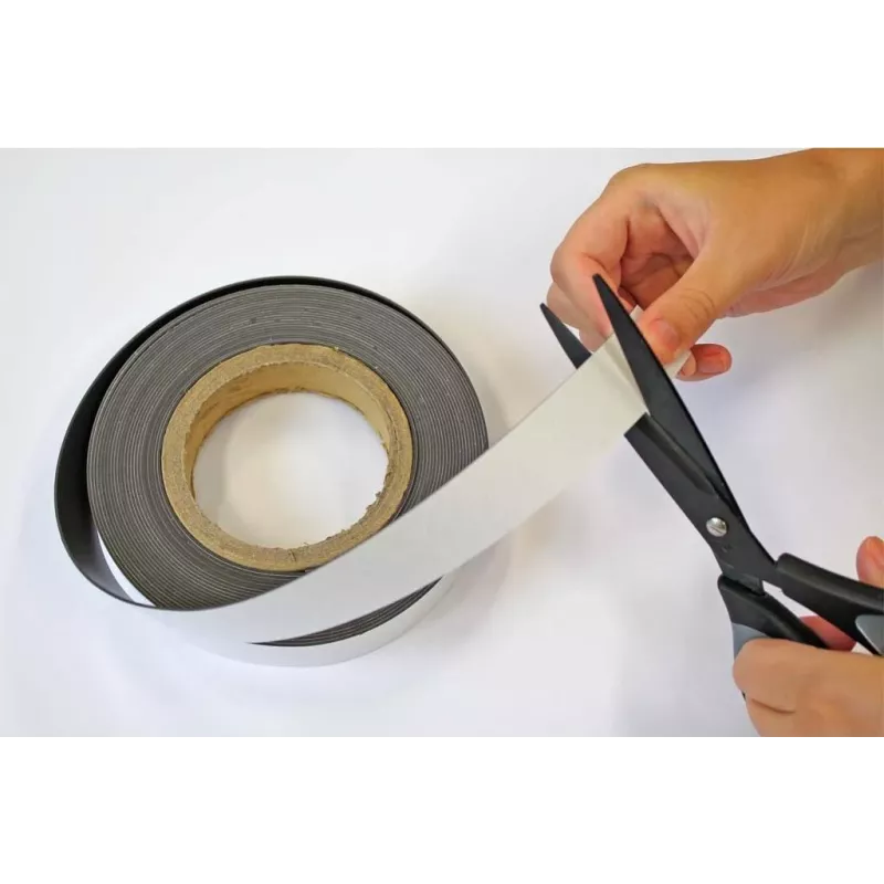 MAUL zelfklevend magneetband 45 mm x 10 m, 1 mm dik, op maat te snijden, flexibel (6156309)