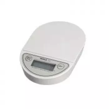 MAULoval digitale brievenweger 2000g met eenknopsbediening, zilver 1622002