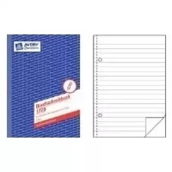 AVERY 931 postboek A4, zelfdoorschrijvend, 40 sets, blauwe omslag