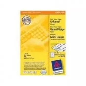 Avery 3420 permanent hechtende etiketten wit 70 x 16,9 mm 5100 etiketten (100 vel x 51)