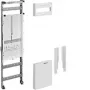 HAGER meterkast-accessoireset ZU21A, 900mm, 1 meterpositie, voorgemonteerd, 3-fasig, 63A