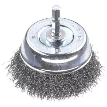 kwb potborstel - getwijnde knoop - 0,3 mm - 6 mm - 7,5 cm - metaal - steen - metaal (606330)