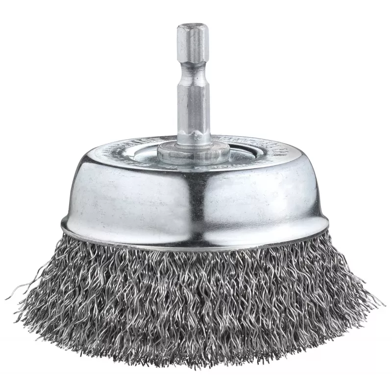 kwb potborstel - getwijnde knoop - 0,3 mm - 6 mm - 7,5 cm - metaal - steen - metaal (606330)