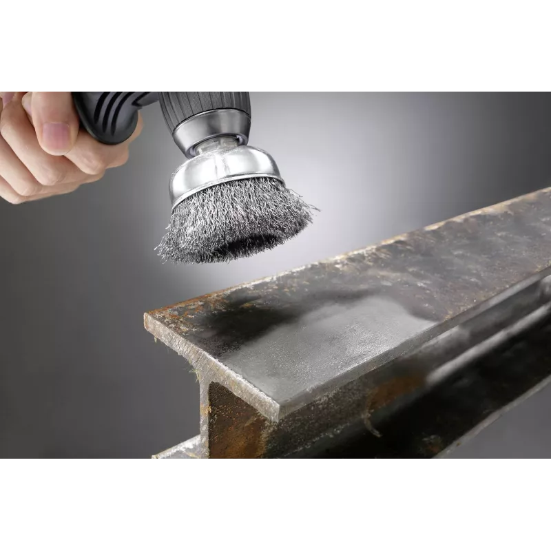 kwb potborstel - getwijnde knoop - 0,3 mm - 6 mm - 7,5 cm - metaal - steen - metaal (606330)