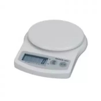 MAULalpha digitale briefweger 5 kg, zilver, g/oz, bediening met één knop, batterijgevoed 1645002
