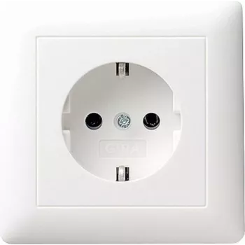 GIRA Standard 55 Schuko stopcontact met volplaat, reinwit zijdeglans (0440 27)