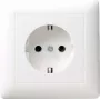 GIRA Standard 55 Schuko stopcontact met volplaat, reinwit zijdeglans (0440 27)