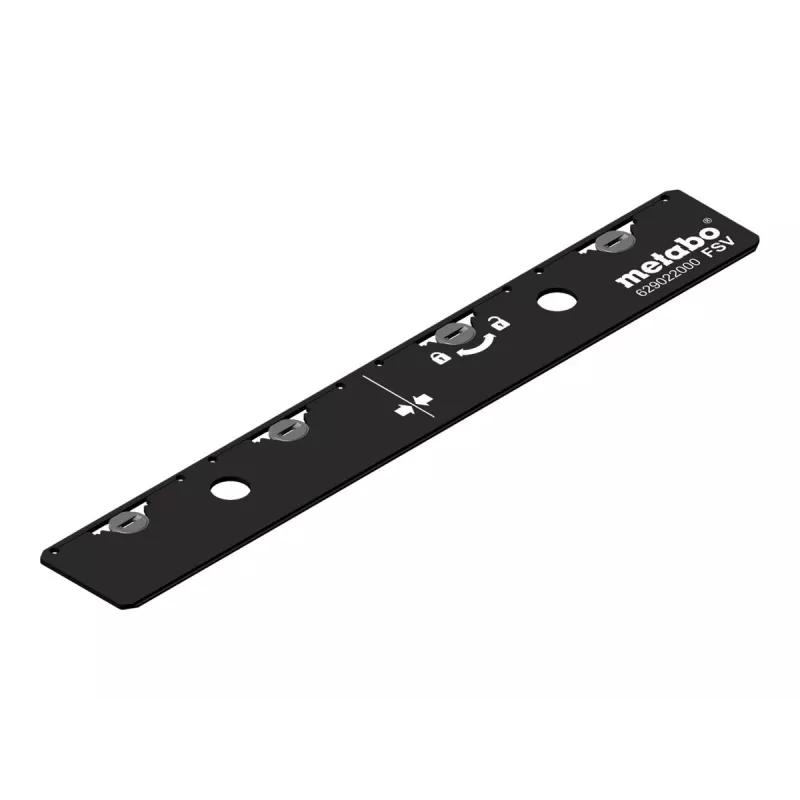 Metabo 629022000 geleiderailverbinder, aluminium, zwart, 2-pack