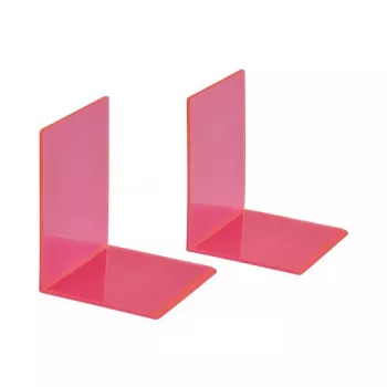 MAUL boeksteunen 10 x 10 x 13 cm neonroze (paar)
