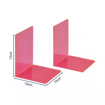 MAUL boeksteunen 10 x 10 x 13 cm neonroze (paar)
