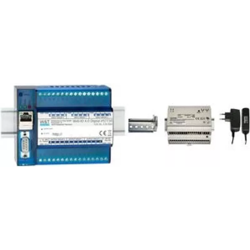 W&T Web-IO 4.0 Digital, 12x ingang, 12x uitgang – Ethernet TCP/IP schakelsignaal-besturings- en bewakingsmodule 57730