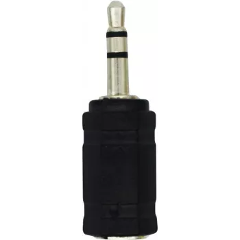 LogiLink CA1102 stereo-headset-adapter 3,5mm stekker naar 2,5mm bus zwart
