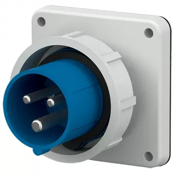 MENNEKES 826 inbouwstekker 16A 3-polig 6h 230V IP67 blauw