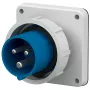 MENNEKES 826 inbouwstekker 16A 3-polig 6h 230V IP67 blauw