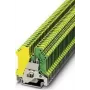 PHOENIX CONTACT USLKG 3 PE-klem, groen-geel, schroefaansluiting, 2,5 mm², DIN-rail montage 441083