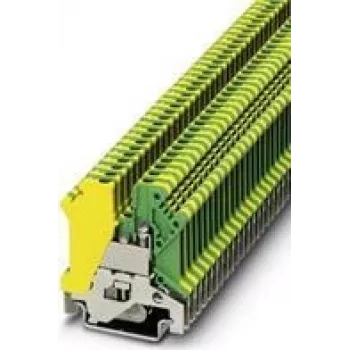 PHOENIX CONTACT USLKG 3 PE-klem, groen-geel, schroefaansluiting, 2,5 mm², DIN-rail montage 441083