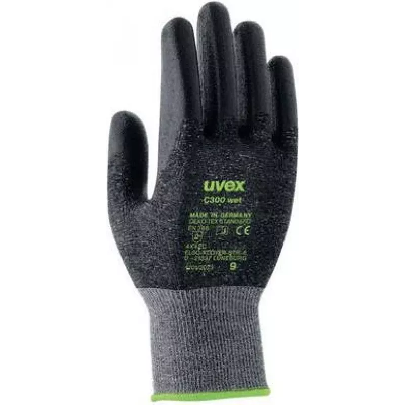 Uvex handbescherming Strick-HS C300 Wet beschermende werkhandschoenen maat 7 6054207