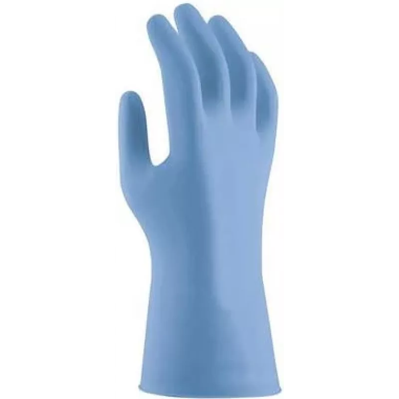 Uvex u-fit strong N2000 nitril wegwerphandschoenen, maat S, blauw, poedervrij 6096207