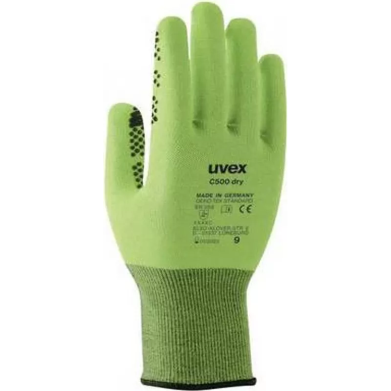 Uvex handbescherming Strick-HS, C500 dry, maat 07 (6049907)