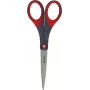 3M Scotch Precision schaar 180 mm rood/grijs puntig roestvrij staal Comfort Grip (1447)
